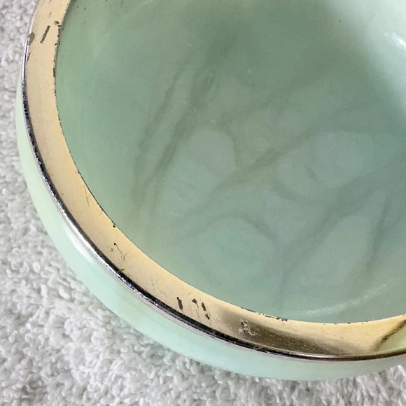 Vintage Genuine Alabaster Hand Carved Round Trinket Dish - Picture 11 of 15